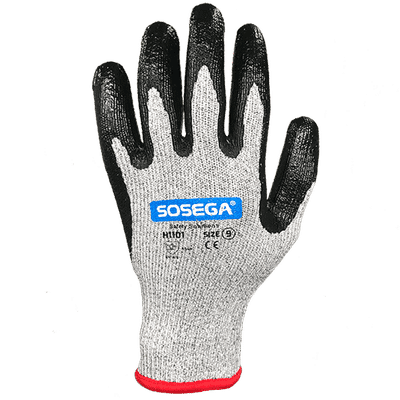 Guante Five Glove H1101 Cut 5 Rec en Nitrilo 