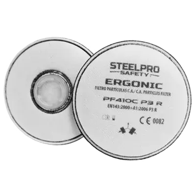 FILTRO ERGONIC F410C P3 R PARTICULAS + VO (OLORES MOLESTOS) Steelpro