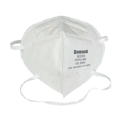 Respirador descartable blanco plegable FFP2 NR sin válvula Boyuan