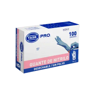 Guante Tipo Examen Nitrilo Azul Sin Polvo
