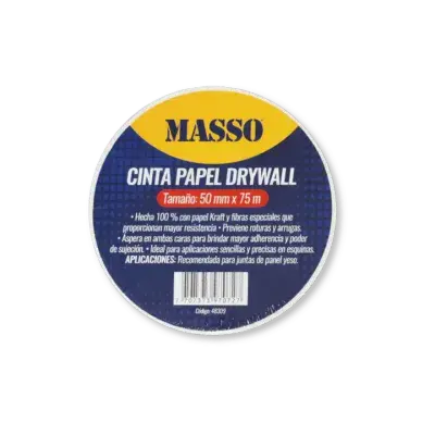 Cinta Papel Drywall Masso