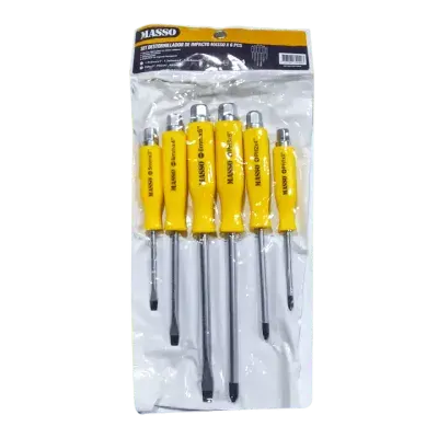 Set Destornillador de Impacto 6 Piezas Masso