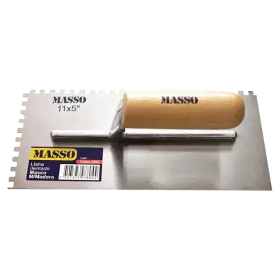 Llana Dentada Mango de Madera Masso