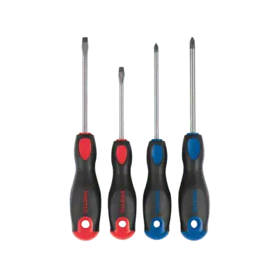 Juego de 4 Desarmadores Mango Comfort Grip Pretul