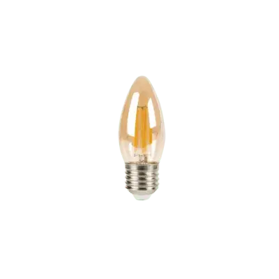 Bombillo Led Filamento E27 Vela Ambar Fullwat