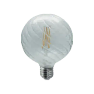 Bombillo Led Filamento G80 Vidrio Spiral Fullwat