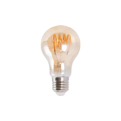 Bombillo Led Filamento A60 Spiral Ambar Fullwat