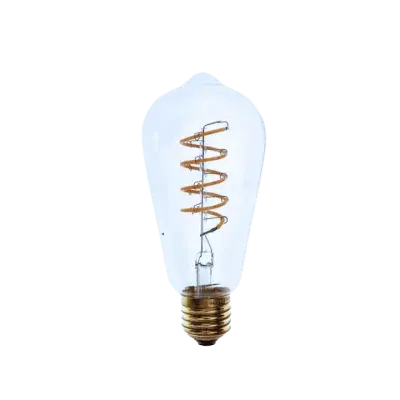 Bombillo Led Filamento  E27 Pera Spiral Fullwat