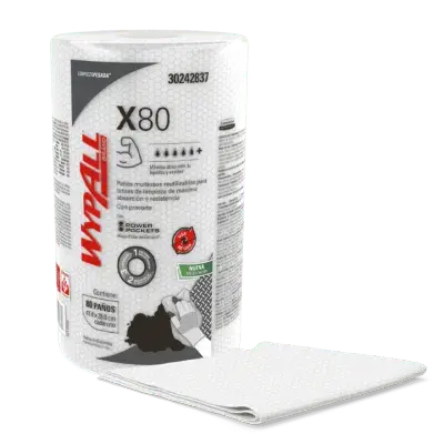 Paños de Limpieza Pesada X80 Rollo Regular WypAll