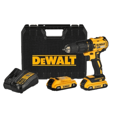 Taladro Atornillador Sin Carbones 1/2" 20v 2 Baterías DEWALT