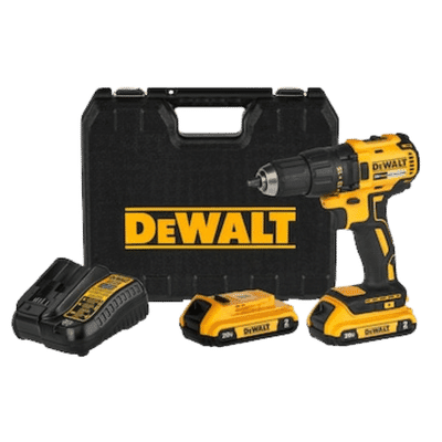 Taladro Percutor Sin Escobilla 1/2" 20v + 1 Batería + 1 Cargador DEWALT