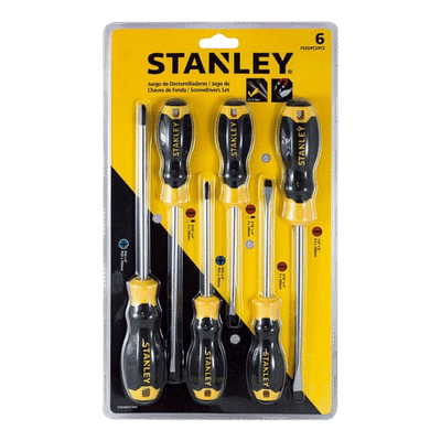 Juego de 6 Destornilladores Basic Stanley