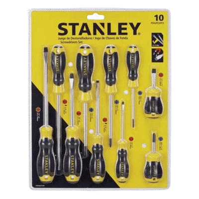 Juego de 10 Destornilladores Basic Stanley